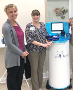 (left) Mindy Brewer, Corporate Nurse Coordinator | (right) Jami Sturgill, Care coordinator | At the Tri-County Care Center Open House.